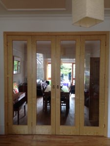 Oak Room Divider with 4 doors